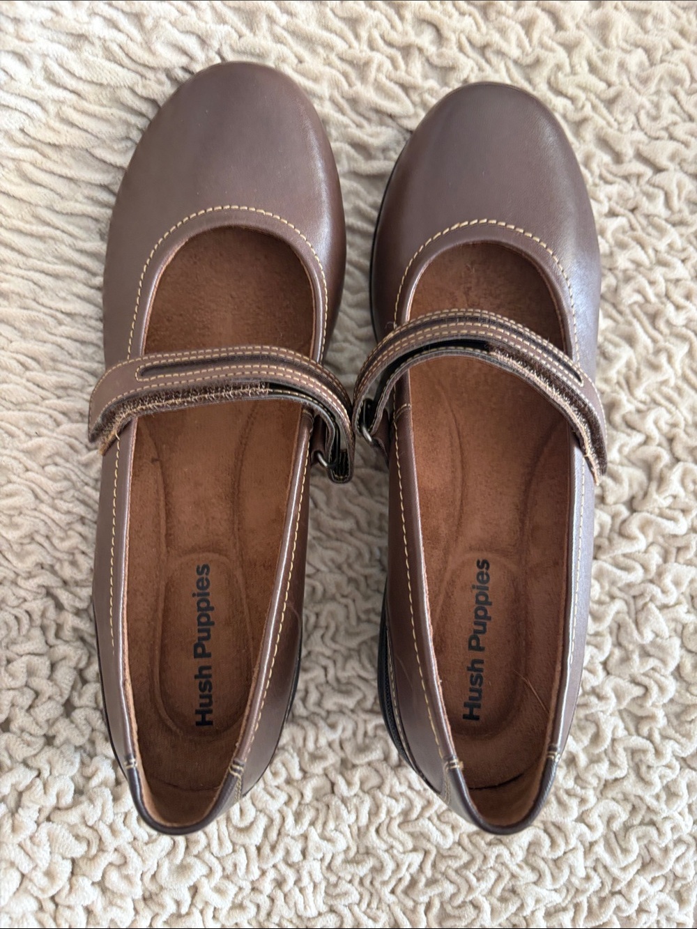 Hush Puppies Brown Mary Jane Espadrilles